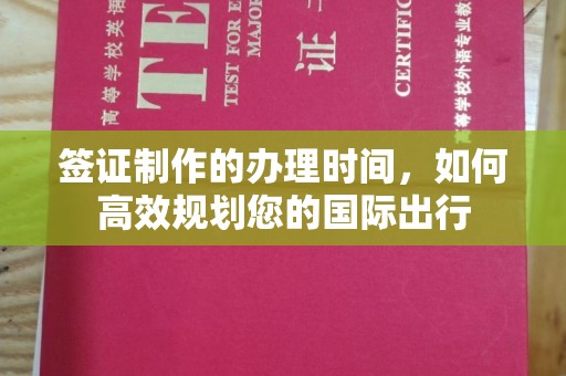 马边签证制作的办理时间，如何高效规划您的国际出行