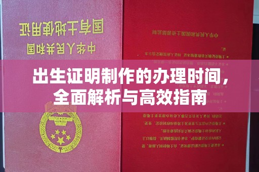 马边出生证明制作的办理时间，全面解析与高效指南