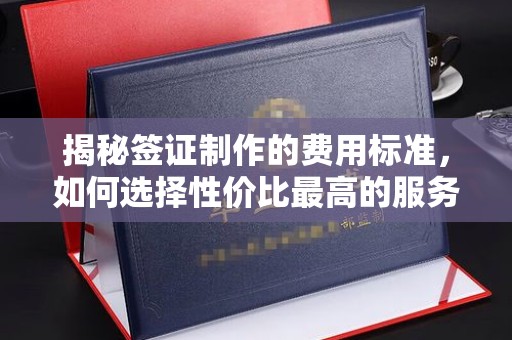 马边揭秘签证制作的费用标准，如何选择性价比最高的服务？